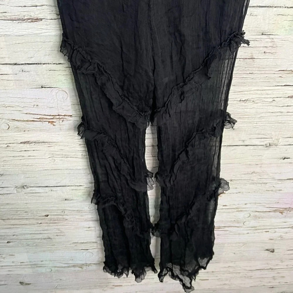 Love Sam black pants Anthropologie  beach shear size small - Picture 8 of 9